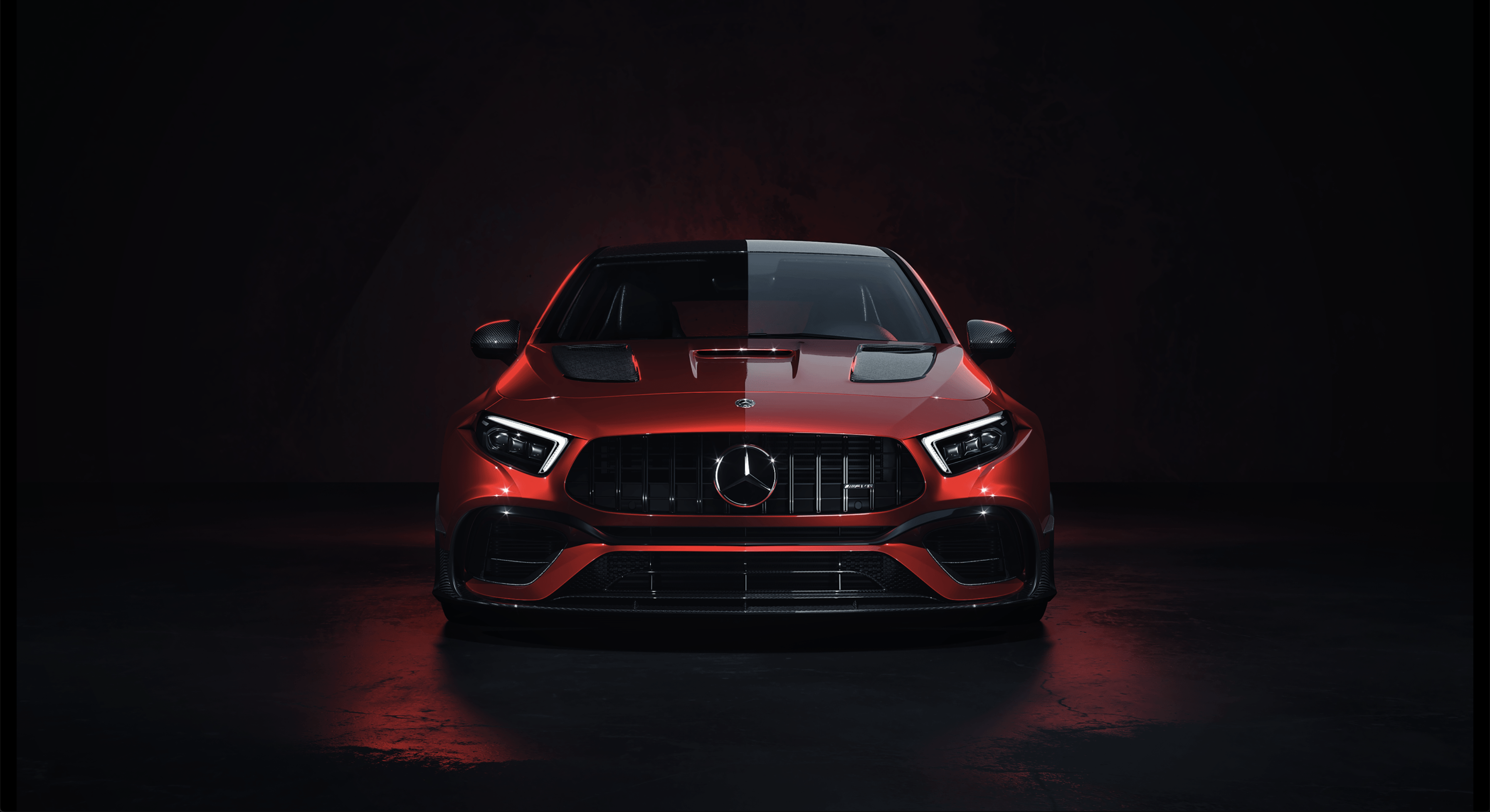 Future Design FD Carbon Fiber Front Lip For CLA C118 CLA45 2020-ON