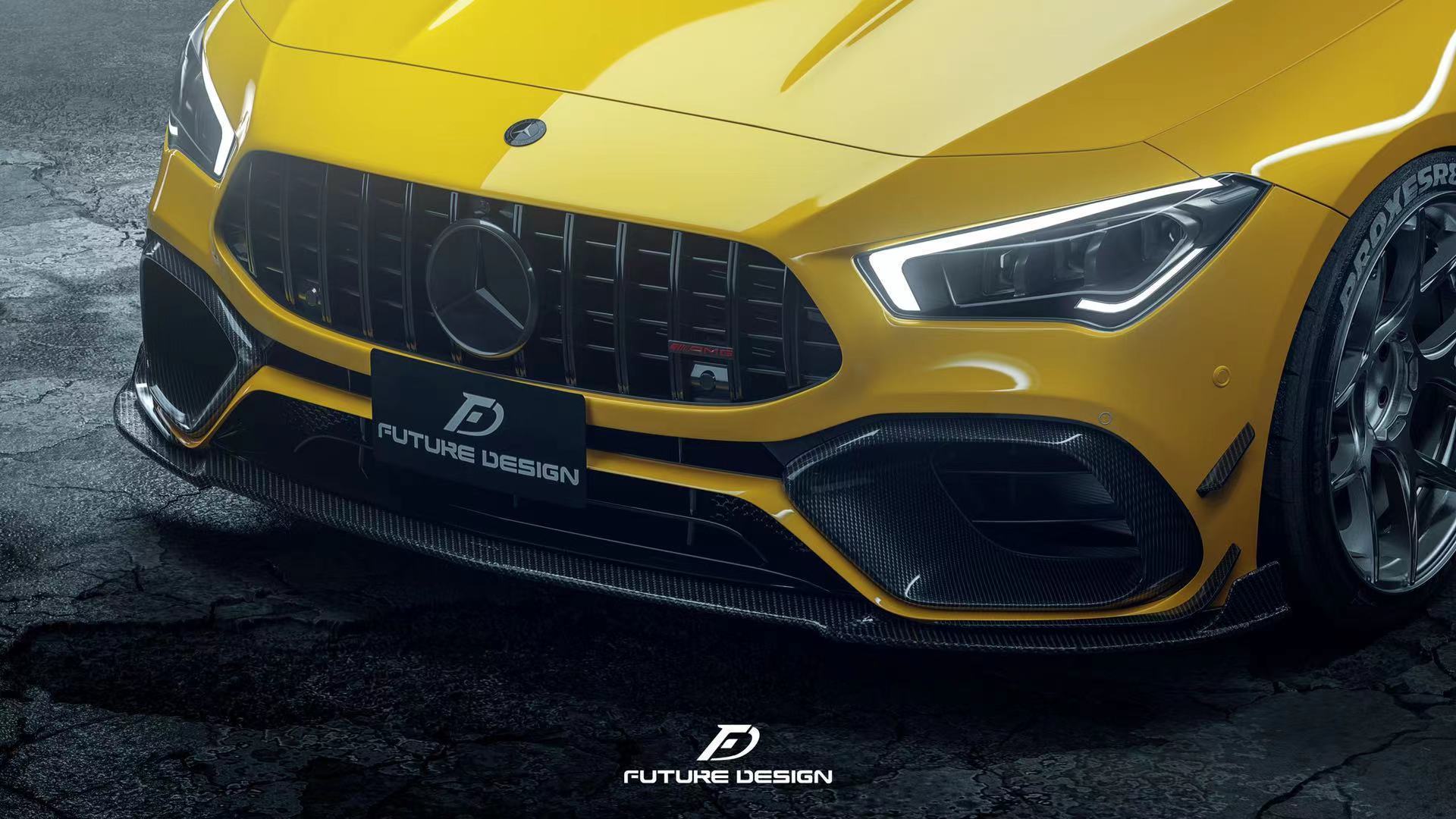 Future Design FD Carbon Fiber Front Lip For CLA C118 CLA45 2020-ON