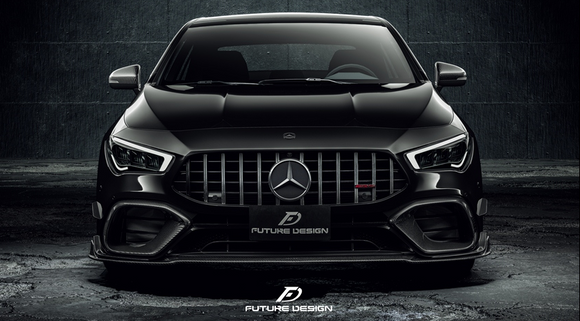 Future Design FD Carbon Fiber Front Lip For CLA C118 CLA45 2020-ON