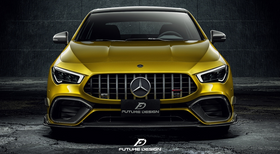 Future Design FD Carbon Fiber Front Lip For CLA C118 CLA45 2020-ON - 0
