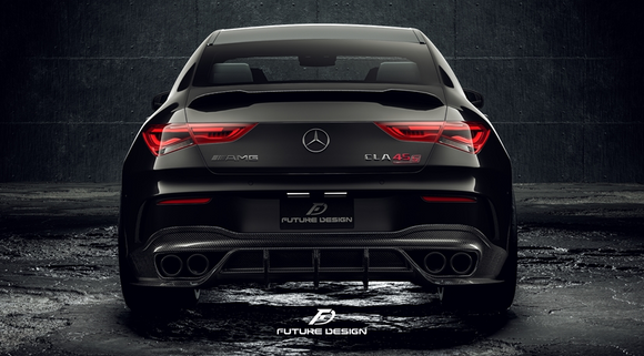 Future Design FD GT Carbon Fiber Rear Diffuser For CLA C118 CLA45 CLA35 CLA250 2020-ON