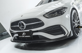 Future Design FD V1 Carbon Fiber FRONT LIP for W206 C300 with AMG Package Sedan 2021-ON - 0