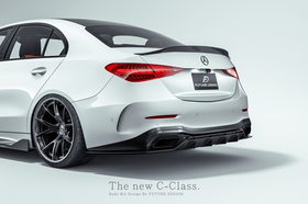 Future Design FD V1 Carbon Fiber Rear Diffuser for W206 C300 with AMG Package Sedan 2021-ON - 0