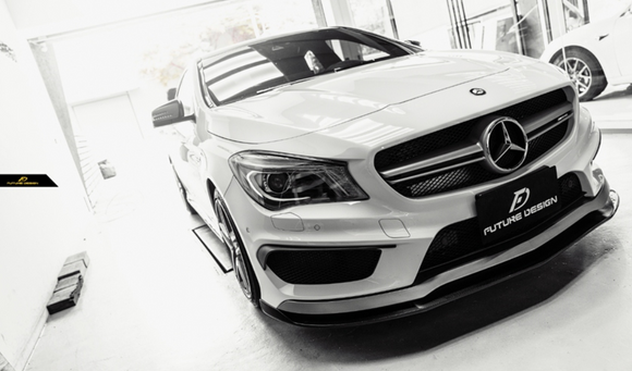 Future Design  R Style Carbon Fiber Front Lip for 2014-2016 C117 CLA-250 CLA-45