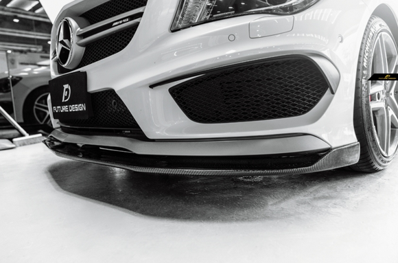 Future Design  R Style Carbon Fiber Front Lip for 2014-2016 C117 CLA-250 CLA-45