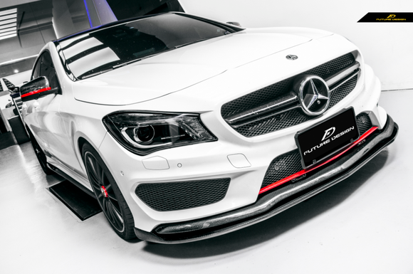 Future Design  R Style Carbon Fiber Front Lip for 2014-2016 C117 CLA-250 CLA-45