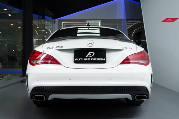 Future Design Carbon P Style Carbon Fiber Rear Spoiler for 2014-2019 C117 CLA45 CLA250