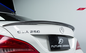 Future Design Carbon P Style Carbon Fiber Rear Spoiler for 2014-2019 C117 CLA45 CLA250