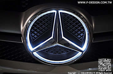 Future Design Car Led Emblem Badges Illuminated Star Front Car Light For Mercedes Benz A-Class C-Class CLA-Class