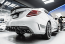 Future Design Carbon Fiber Rear Spoiler FD GT Style for Benz W205 2015-2020 C300 C43 C63 AMG Sedan 4 Door-5