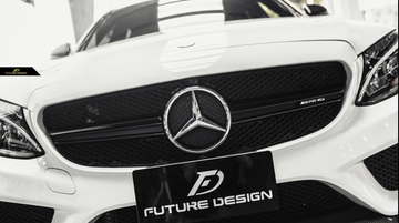 Future Design Carbon ABS Front Grill AMG Style for Mercedes Benz C-Class W205 2015-ON