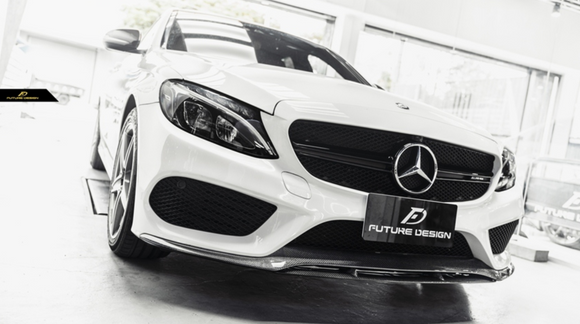Future Design Carbon ABS Front Grill AMG Style for Mercedes Benz C-Class W205 2015-ON
