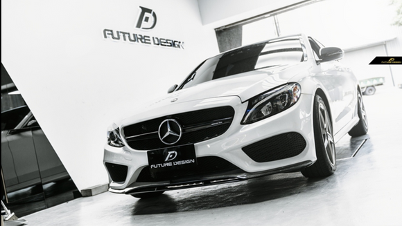 Future Design Carbon ABS Front Grill AMG Style for Mercedes Benz C-Class W205 2015-ON