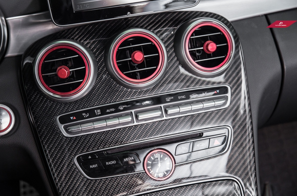 Future Design Carbon W205 C43 C63 C300 2015-2018 Carbon Fiber Center Console Cover