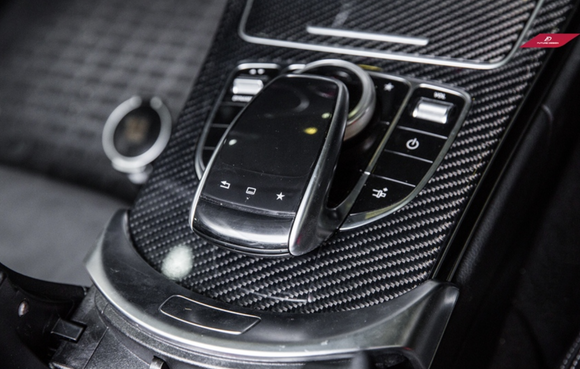 Future Design Carbon W205 C43 C63 C300 2015-2018 Carbon Fiber Center Console Cover