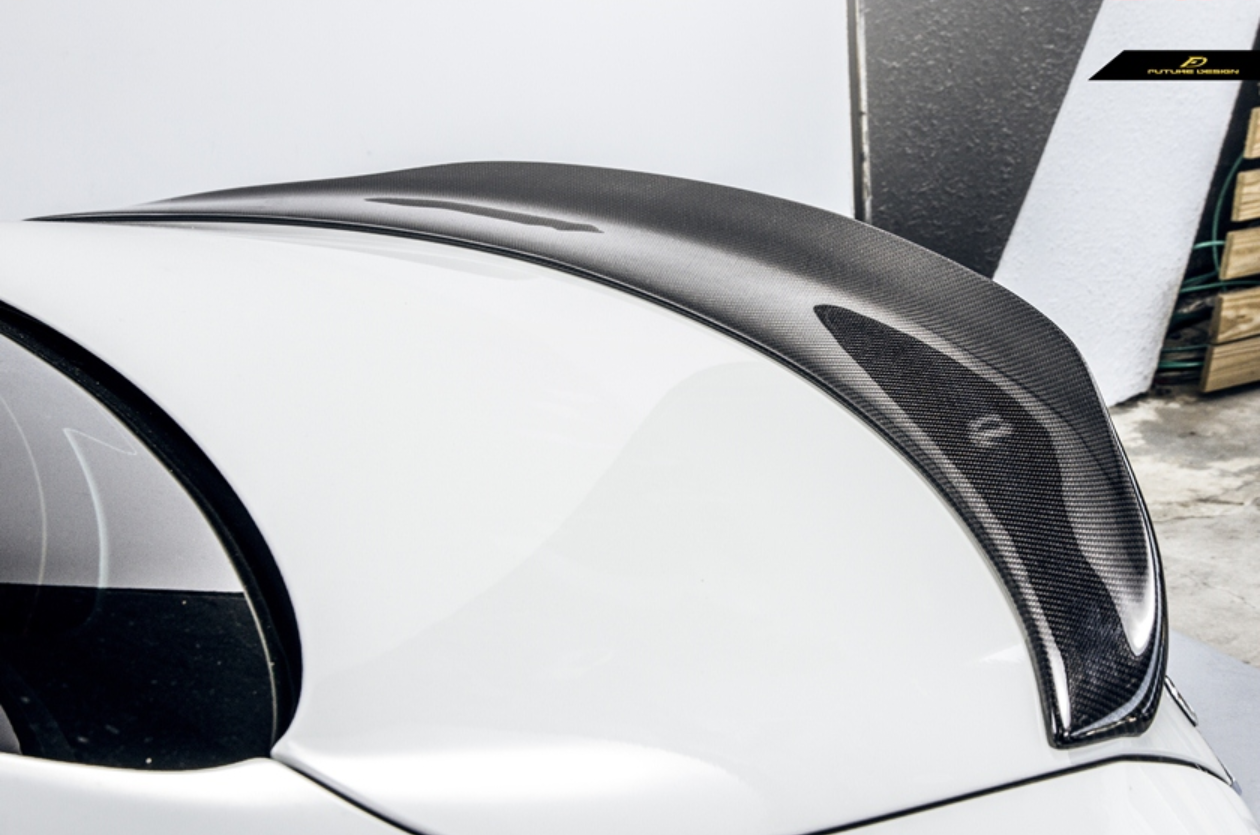 Future Design Carbon 2015-ON Carbon Fiber Rear Spoiler P Style for Mercedes Benz W205 C300 C43 C63 AMG Coupe 2 Door Sedan 4 Door-1