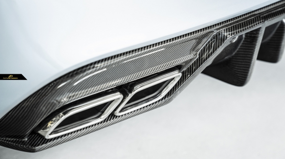 Future Design Carbon FD GT2 Carbon Fiber Rear Diffuser for W205 C300 C43 C63 AMG Package 2015-ON