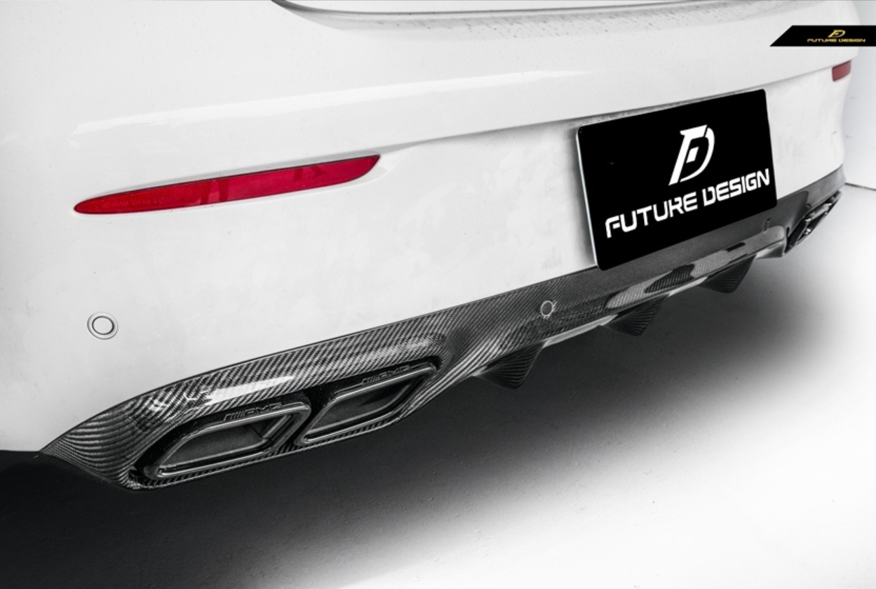 Future Design Carbon AMG Carbon Fiber Rear Diffuser for W205 C300 C43 C63 AMG Sport Package 2 Door Coupe 2015-ON-14