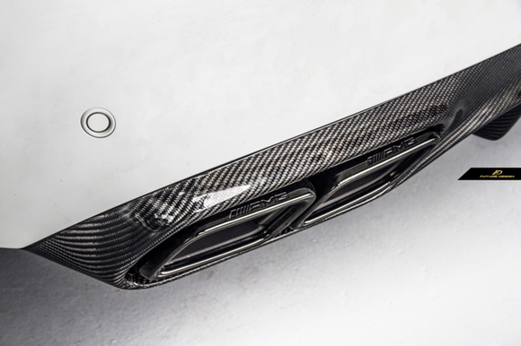 Future Design Carbon AMG Carbon Fiber Rear Diffuser for W205 C300 C43 C63 AMG Sport Package 2 Door Coupe 2015-ON