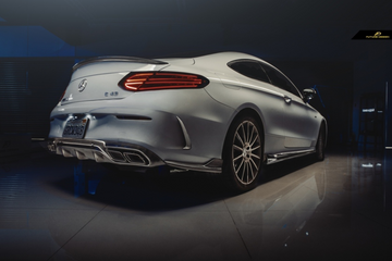 Future Design Carbon AMG Carbon Fiber Rear Diffuser for W205 C300 C43 C63 AMG Sport Package 2 Door Coupe 2015-ON - 0
