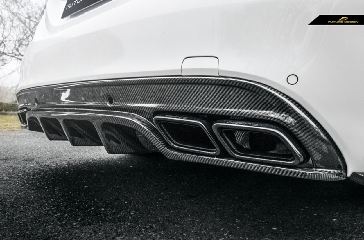 Future Design FD GT Carbon Fiber Rear Diffuser for W205 AMG Sport Package / C63 AMG Sedan 2015-ON