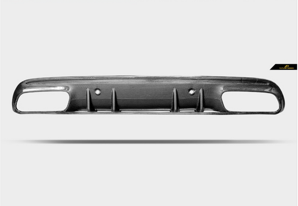Future Design  ED1 Carbon Fiber Rear Diffuser For Mercedes Benz W205 C300 C450 C43 AMG 2015-2020 Sedan