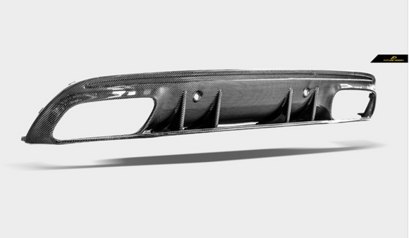 Future Design  ED1 Carbon Fiber Rear Diffuser For Mercedes Benz W205 C300 C450 C43 AMG 2015-2020 Sedan
