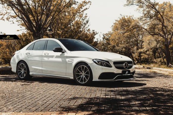 Future Design Carbon Fiber Front Lip PSM Style for W205 C63 AMG Sedan 2015-ON
