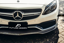 Future Design Carbon Fiber Front Lip PSM Style for W205 C63 AMG Sedan 2015-ON-4