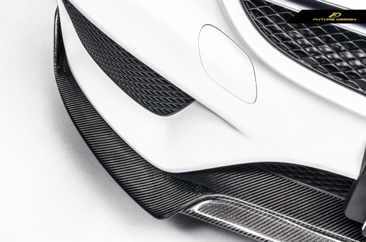 Future Design Carbon Fiber Front Lip B Style for Benz W205 C300 C43 2015-2018-7
