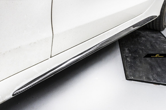 Future Design Carbon Fiber Side Flares Cover for Mercedes Benz W205 2015-2020 C300 C43 C63 AMG Coupe 2 Door Sedan