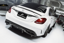 Future Design Carbon Fiber Rear Diffuser PSM Style for W205 C63 AMG Sedan 2015-2018-6