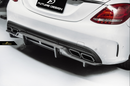 Future Design Carbon Fiber Rear Diffuser PSM Style for W205 C63 AMG Sedan 2015-2018-3