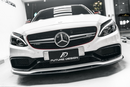 Future Design Carbon Carbon Fiber Front Lip (3 Pcs)  Ver.1 for W205 C63 C63S AMG Sedan Coupe 2015-2020-1