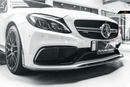 Future Design Carbon Carbon Fiber Front Lip (3 Pcs)  Ver.1 for W205 C63 C63S AMG Sedan Coupe 2015-2020-6