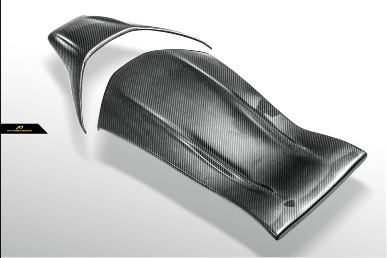 Future Design Carbon Fiber Bucket Seat-back Cover for W205 C63 C63S C43 / C117 CLA45 AMG-5