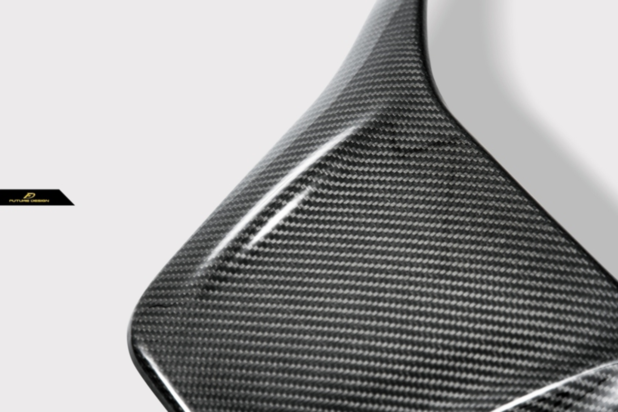 Future Design Carbon Fiber Bucket Seat-back Cover for W205 C63 C63S C43 / C117 CLA45 AMG-9