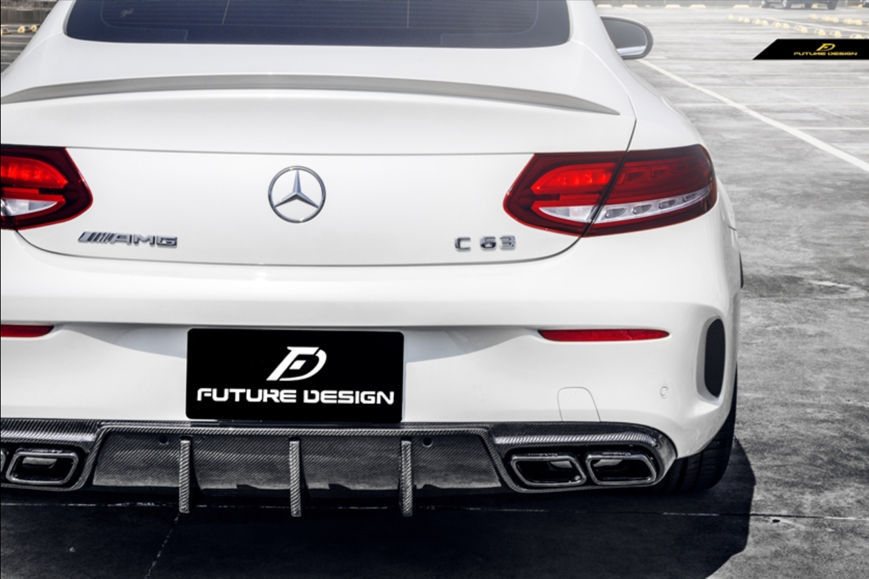 Future Design Carbon FD GT Carbon Fiber Rear Diffuser W205 AMG Package/AMG C63 C Coupe 2015-ON-2
