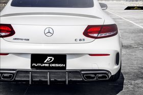Future Design Carbon FD GT Carbon Fiber Rear Diffuser W205 AMG Package/AMG C63 C Coupe 2015-ON - 0