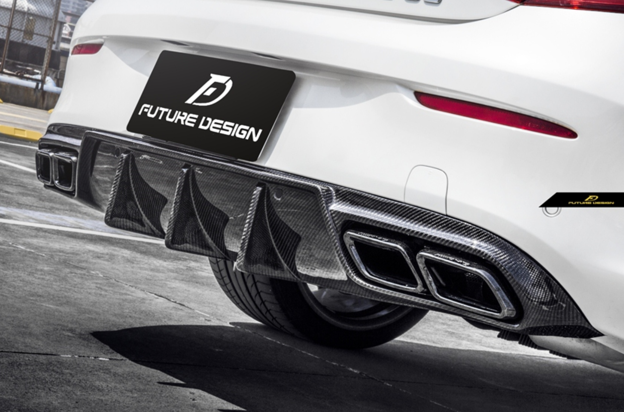 Future Design Carbon FD GT Carbon Fiber Rear Diffuser W205 AMG Package/AMG C63 C Coupe 2015-ON-1