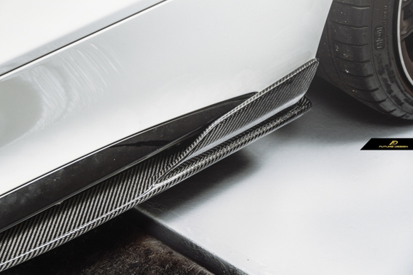 Future Design Carbon Fiber Side Skirts GT Style for Mercedes Benz W205 2015-ON C300 C43 C63 AMG Coupe 2 Door Sedan 4 Door