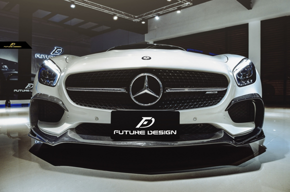 Future Design RT STYLE Carbon Fiber FRONT LIP SPLITTER Mercedes benz AMG GT GTS GTC C190 2015-ON
