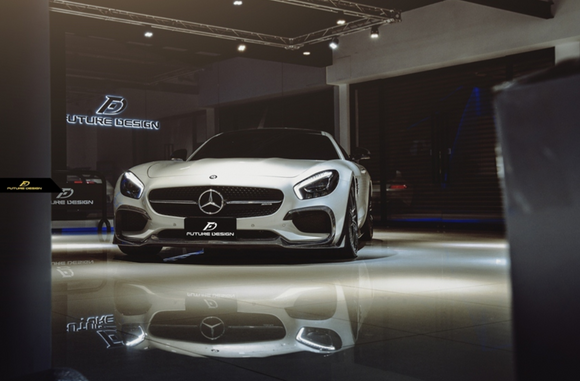 Future Design RT STYLE Carbon Fiber FRONT LIP SPLITTER Mercedes benz AMG GT GTS GTC C190 2015-ON