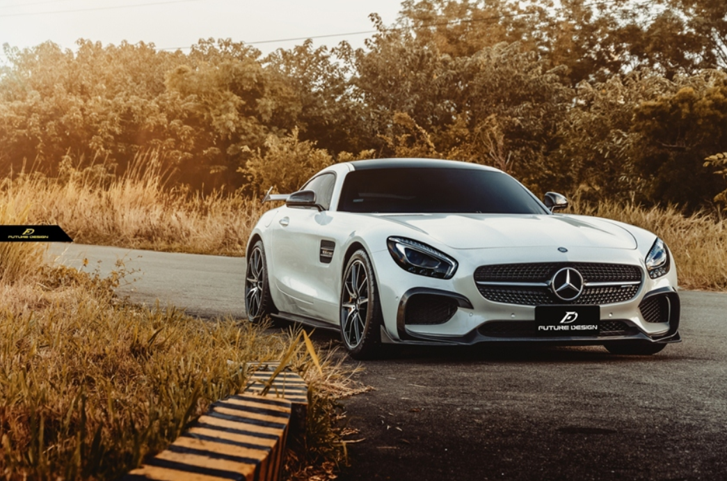 Future Design RT STYLE Carbon Fiber FRONT LIP SPLITTER Mercedes benz AMG GT GTS GTC C190 2015-ON