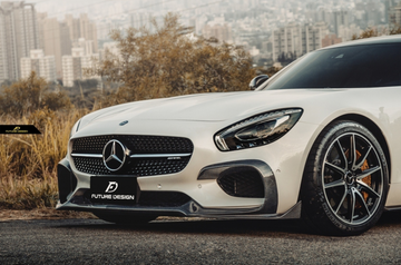 Future Design RT STYLE Carbon Fiber FRONT LIP SPLITTER Mercedes benz AMG GT GTS GTC C190 2015-ON