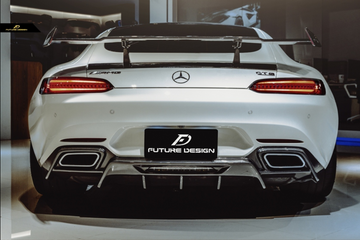 Future Design RT STYLE Carbon Fiber REAR DIFFUSER For Mercedes benz AMG GT GTS GTC C190 2015-ON - 0