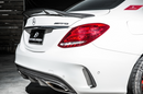 Future Design Carbon arbon Fiber Rear Bumper Canards Valences Trim for W205 C300 C43 C63 AMG Sedan 2015-ON-4