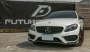 Future Design Carbon Fiber Front Canards (6Pcs) for W205 c300 AMG Sport Package Sedan / Coupe 2015-2018-5