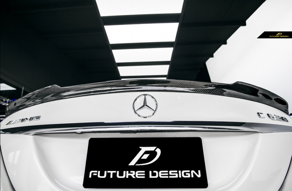Future Design Carbon Rear Spoiler FD V1 for Mercedes Benz 2015-ON W205 C300 C43 C63 AMG Sedan 4 Door
