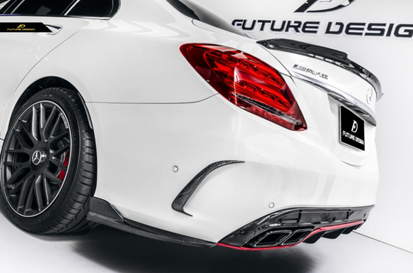 Future Design Carbon Rear Spoiler FD V1 for Mercedes Benz 2015-ON W205 C300 C43 C63 AMG Sedan 4 Door